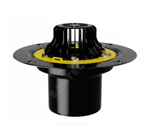 Воронка кровельная VM с вертикальным выпуском PP Дн 160 с листвоуловителем, обжимным фланцем Fachmann 01.005