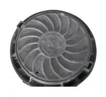 Люк чугун канализационный (К) Т (тяжелый) С250 круглый m=95кг h=100мм с замковым устройством Т(С250)-2-60 ГОСТ 3634-2019