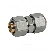 Муфта для МП/PE-X труб латунь обжим Дн 16 R560AM Giacomini R560MX048