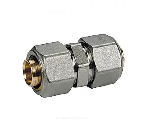 Муфта для МП/PE-X труб латунь обжим Дн 16 R560AM Giacomini R560MX048