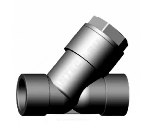 Клапан ПВХ обратный Дн 75 Ру10 под клеевое соединение Агригазполимер 206-070