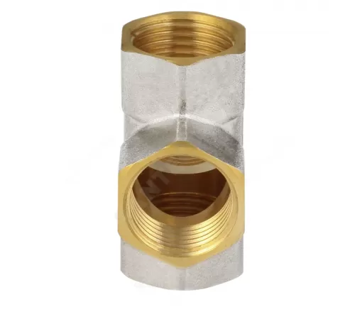 Крест латунь никель Ду 20 (3/4") ВР/ВР 9011 ГОСТ 32585-2013 Aquasfera 9011-02