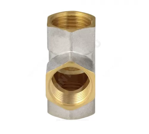 Крест латунь никель Ду 20 (3/4") ВР/ВР 9011 ГОСТ 32585-2013 Aquasfera 9011-02