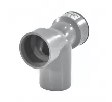 Отвод PP-H сифонный двойной серый HT HTDSW Дн 40х50х90гр б/нап Ostendorf 112970