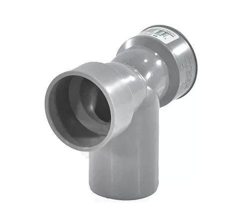 Отвод PP-H сифонный двойной серый HT HTDSW Дн 40х50х90гр б/нап Ostendorf 112970