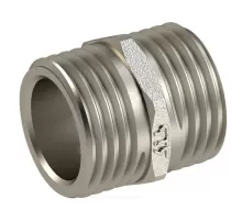 Ниппель латунь никель Ду 40 (1 1/2") НР RTP (РосТурПласт) 29282