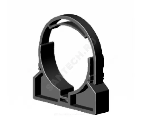 Держатель ПВХ трубный Дн 75 Ру10 под клеевое соединение Агригазполимер 206-084