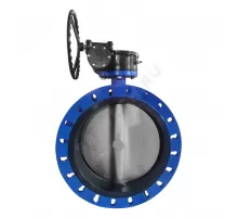 Затвор дисковый поворотный чугун Ду 500 Ру25 фл с редуктором диск чугун манжета EPDM EURO Benarmo