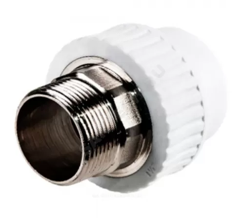 Муфта PP-R комбинированная под ключ белая Дн 32х1" НР RTP (РосТурПласт) 14631