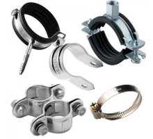 Детали трубопроводов, хомуты и крепеж